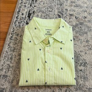 Striped Shirt with Blue Boats